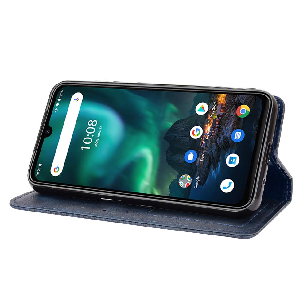 Premium PU Leather Flip Cover Case for Umidigi Bison - Shockproof & Scratch-Resistant Protection (Blue) | Perfect for Outdoor Adventures, Work & Daily Use