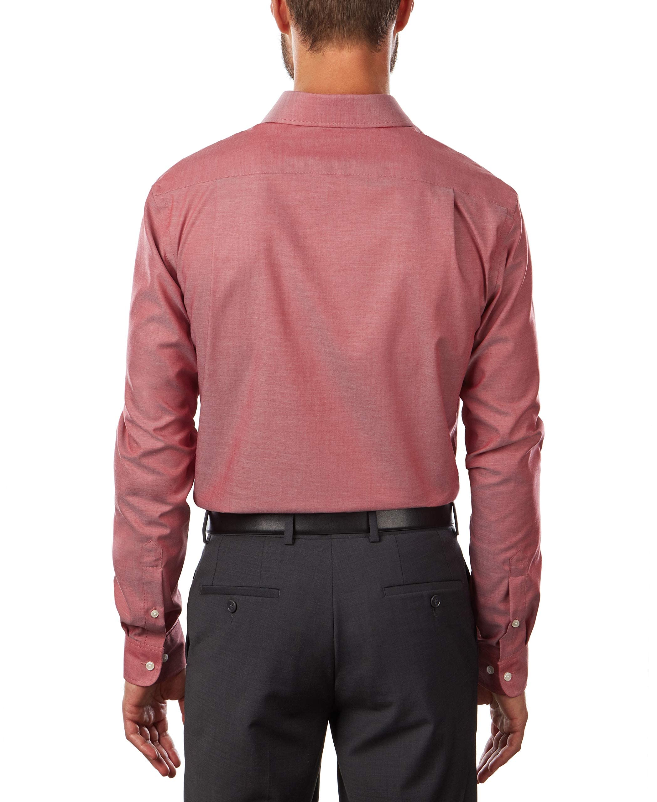 Tommy Hilfiger Men's Slim Fit Non-Iron Solid Dress Shirt for Business, Office & Formal Occasions | Premium Cotton Shirt for Work & Professional Events