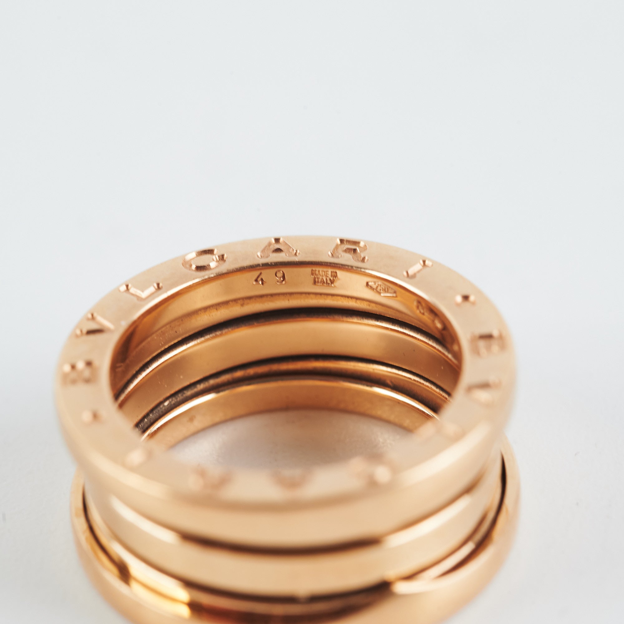 Bvlgari B Zero 1 Ring - 18K Gold or Rose Gold Luxury Band Ring for Women, Size 49 - Perfect for Weddings, Anniversaries & Special Occasions