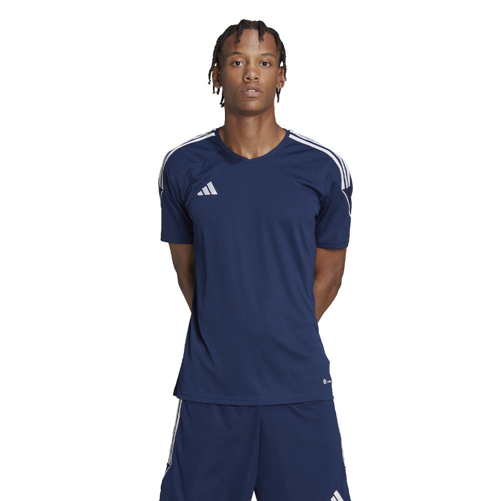 Adidas Tiro 23 League Soccer Jersey for Men - Navy/White - Performance Training & Match Jersey for Football Players