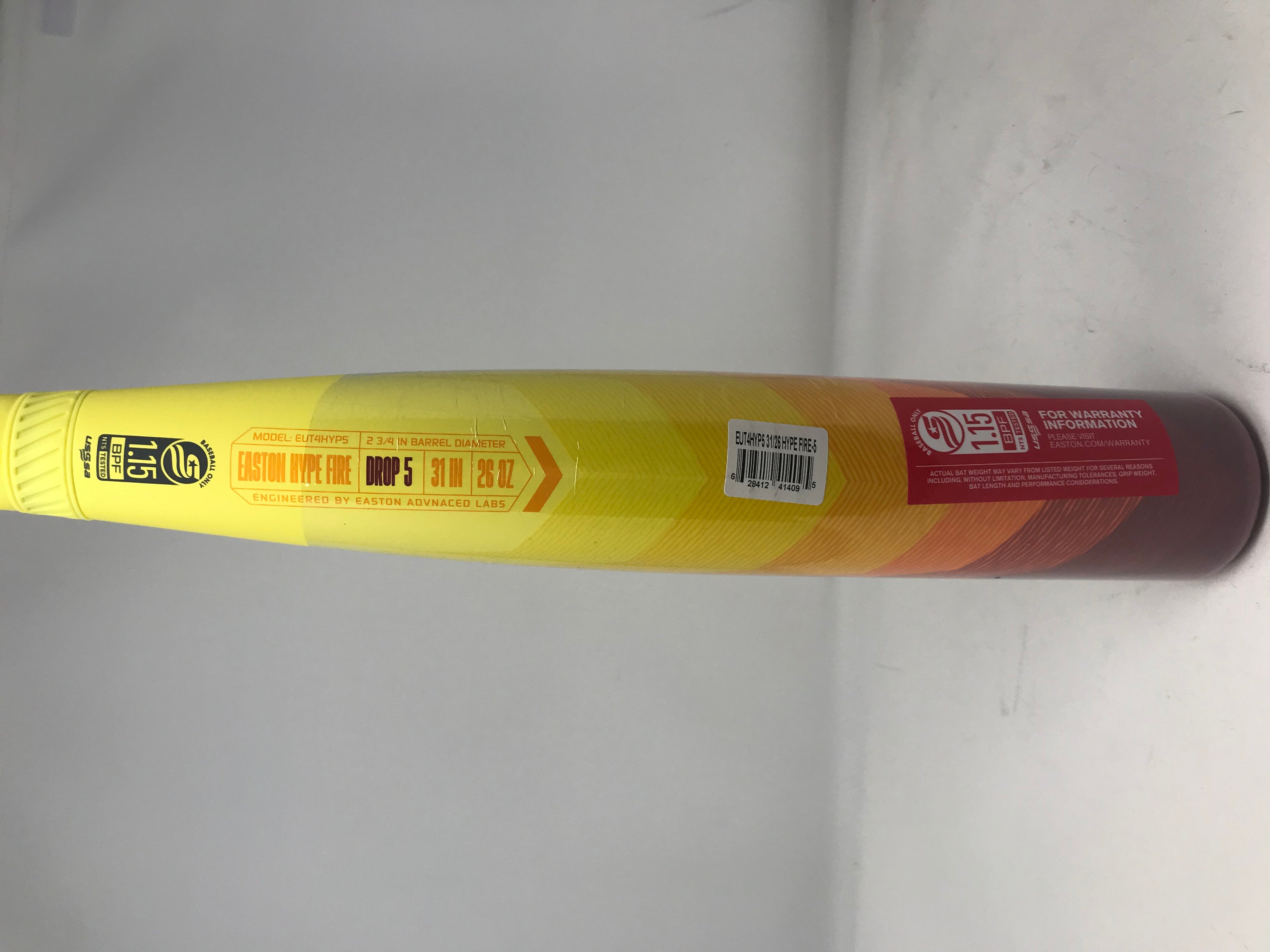 **Easton Hype Fire USSSA Baseball Bat 2024 - 2 3/4
