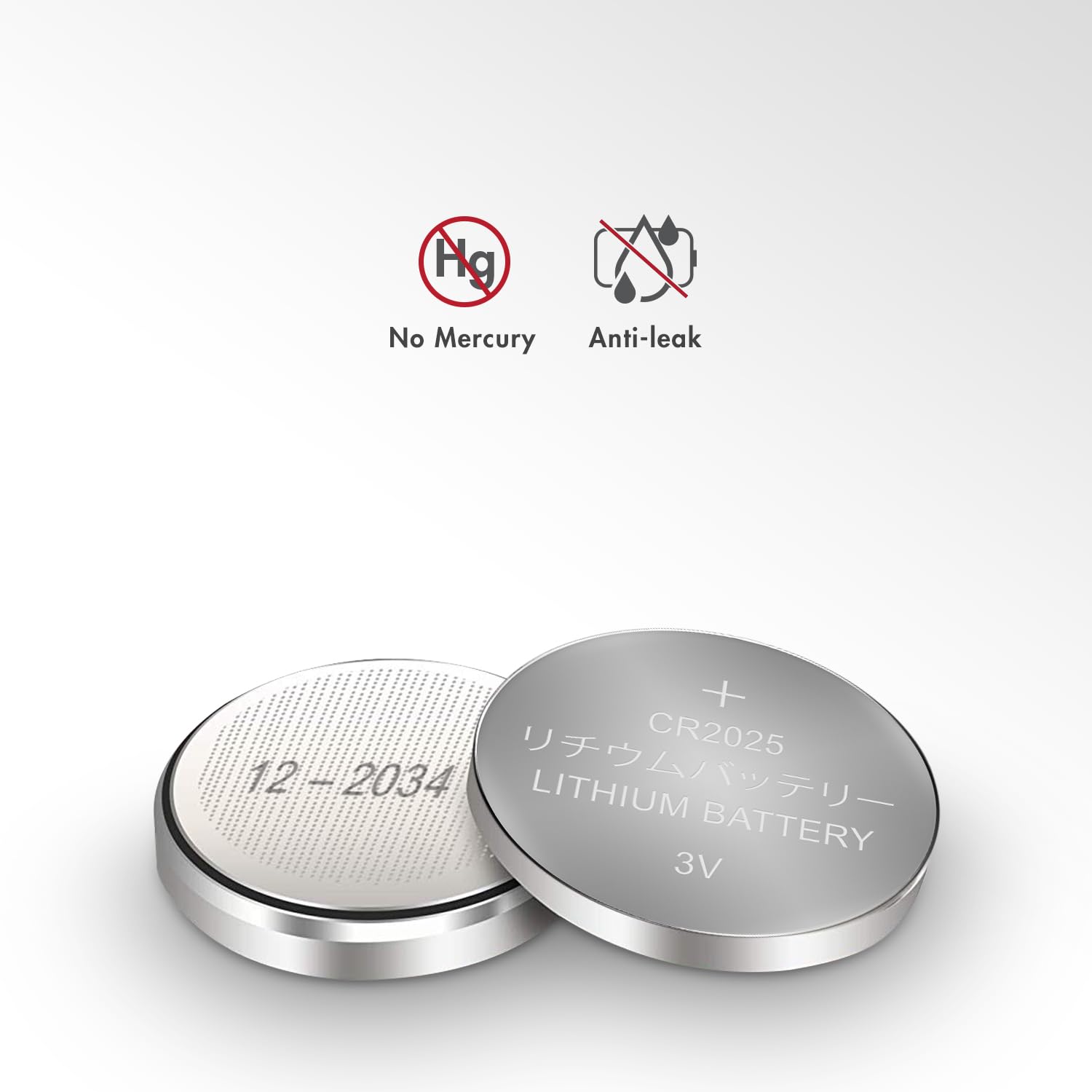 Tenergy 3V CR2025 Lithium Button Coin Cell Batteries - 5 Pack for Key Fobs, Calculators, Watches, Heart Rate Monitors & Medical Devices | Long-Lasting Power for Home, Office & Healthcare Use