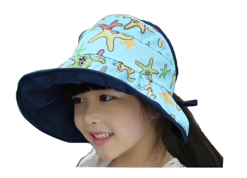 JULED Kids Waterproof Sun Hat UPF 50+ UV Protection Foldable Fisherman Bucket Cap for Boys Girls - Perfect for Beach, Pool, Outdoor Play & Summer Activities