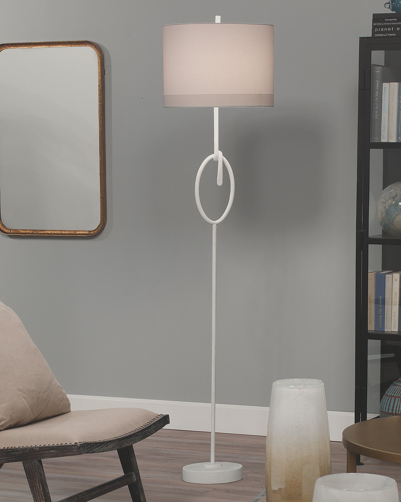 Modern White Knot Floor Lamp - Stylish Home Decor for Living Room, Bedroom, or Office Lighting