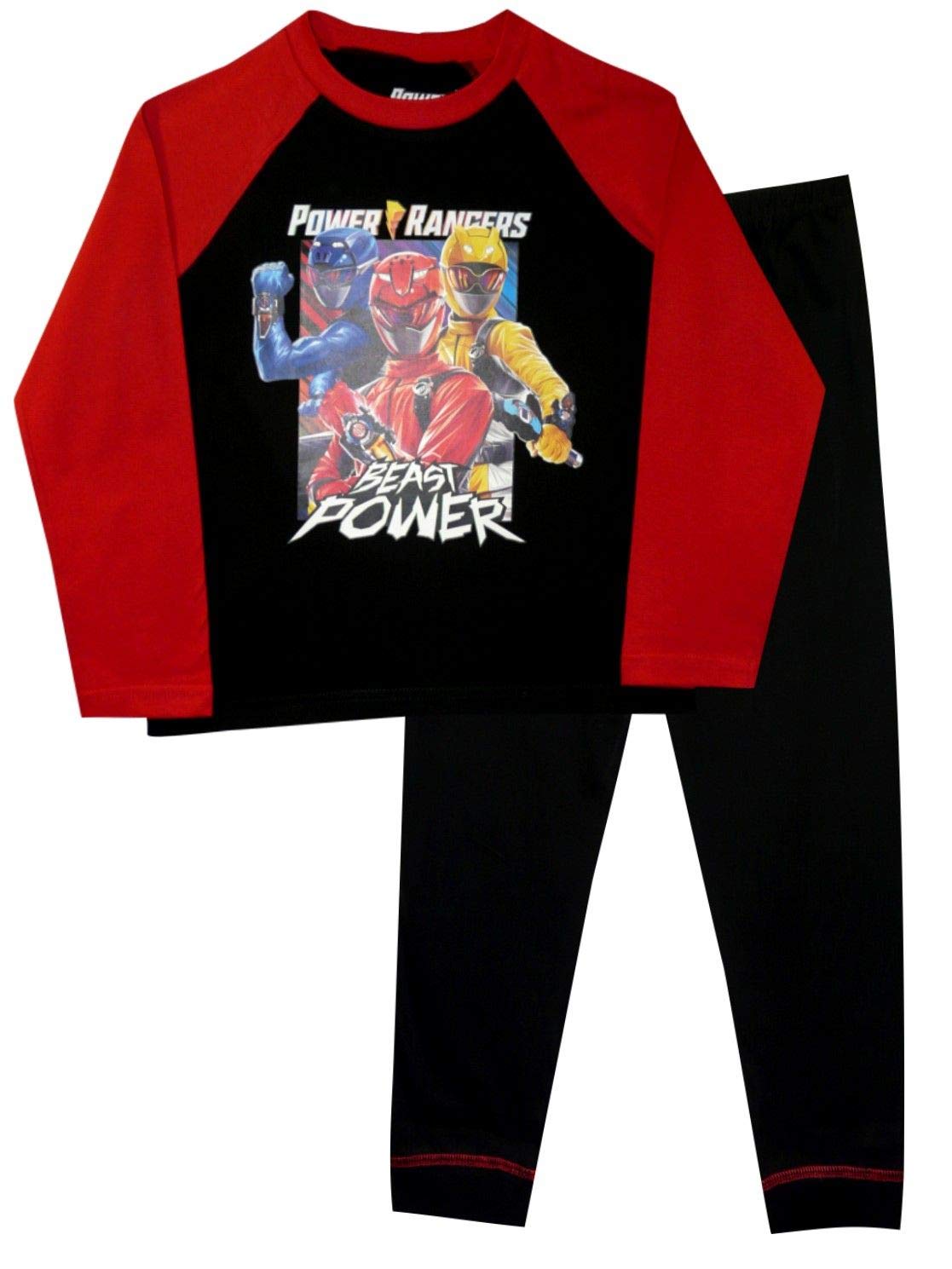 Power Rangers Beast Morphers Boys' Pajama Set - Official Licensed Kids' Sleepwear for Superhero Fans | Soft & Comfortable Nightwear for Bedtime & Sleepovers