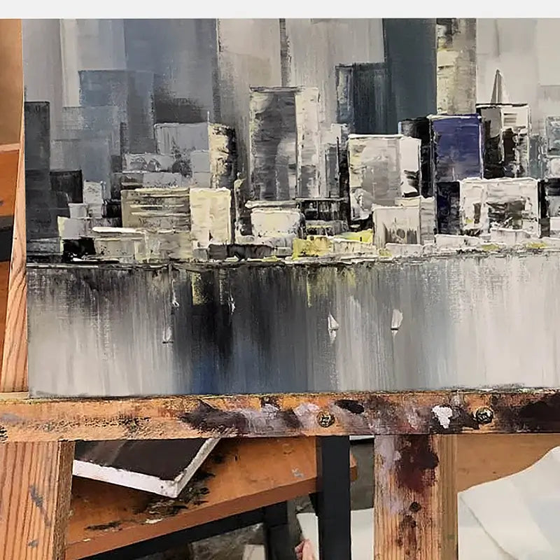 Urban Landscape Painting #UL 007 - Modern Wall Art for Home & Office Decor - Perfect for Living Room, Bedroom or Workspace
