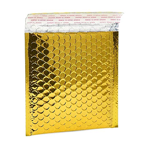 100 Pack Metallic Bubble Envelopes 6.5