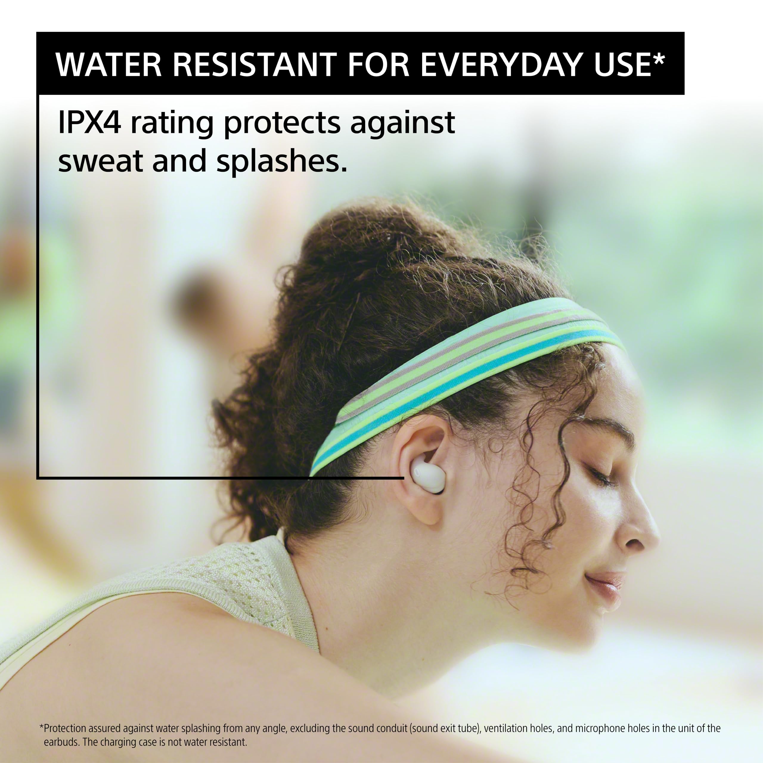 Sony LinkBuds Fit Truly Wireless Noise Canceling Earbuds - Lightweight Bluetooth Headphones with Secure Air Fitting Supporters, Black - Perfect for Running, Workouts & Commuting