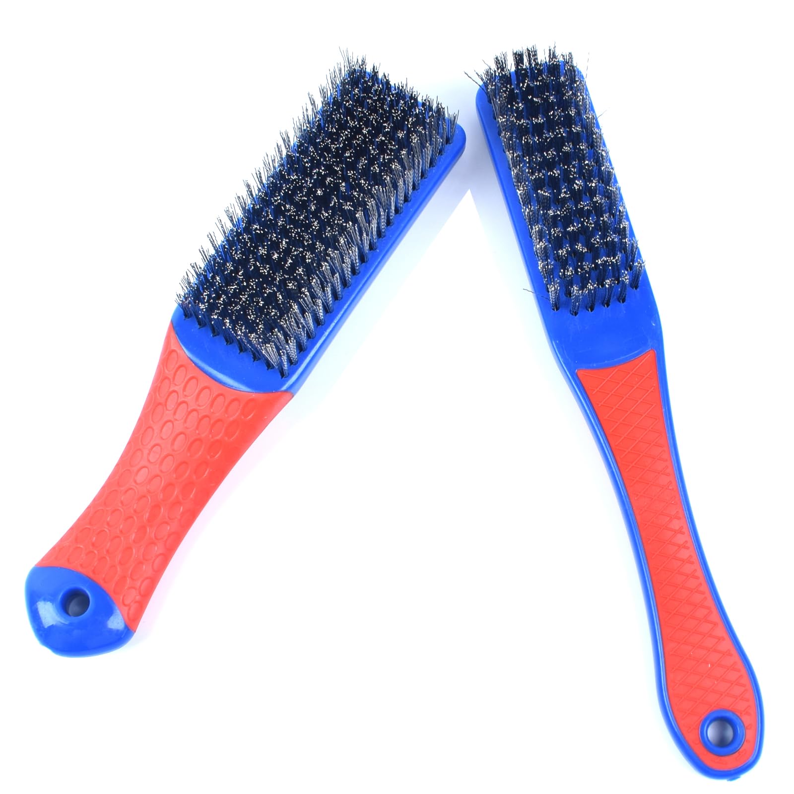 Stainless Steel Wire Brushes for Rust & Paint Removal - Heavy Duty Cleaning & Scrubbing Tools (2 Pack) - Perfect for Metal, Grill, Auto Parts & DIY Projects