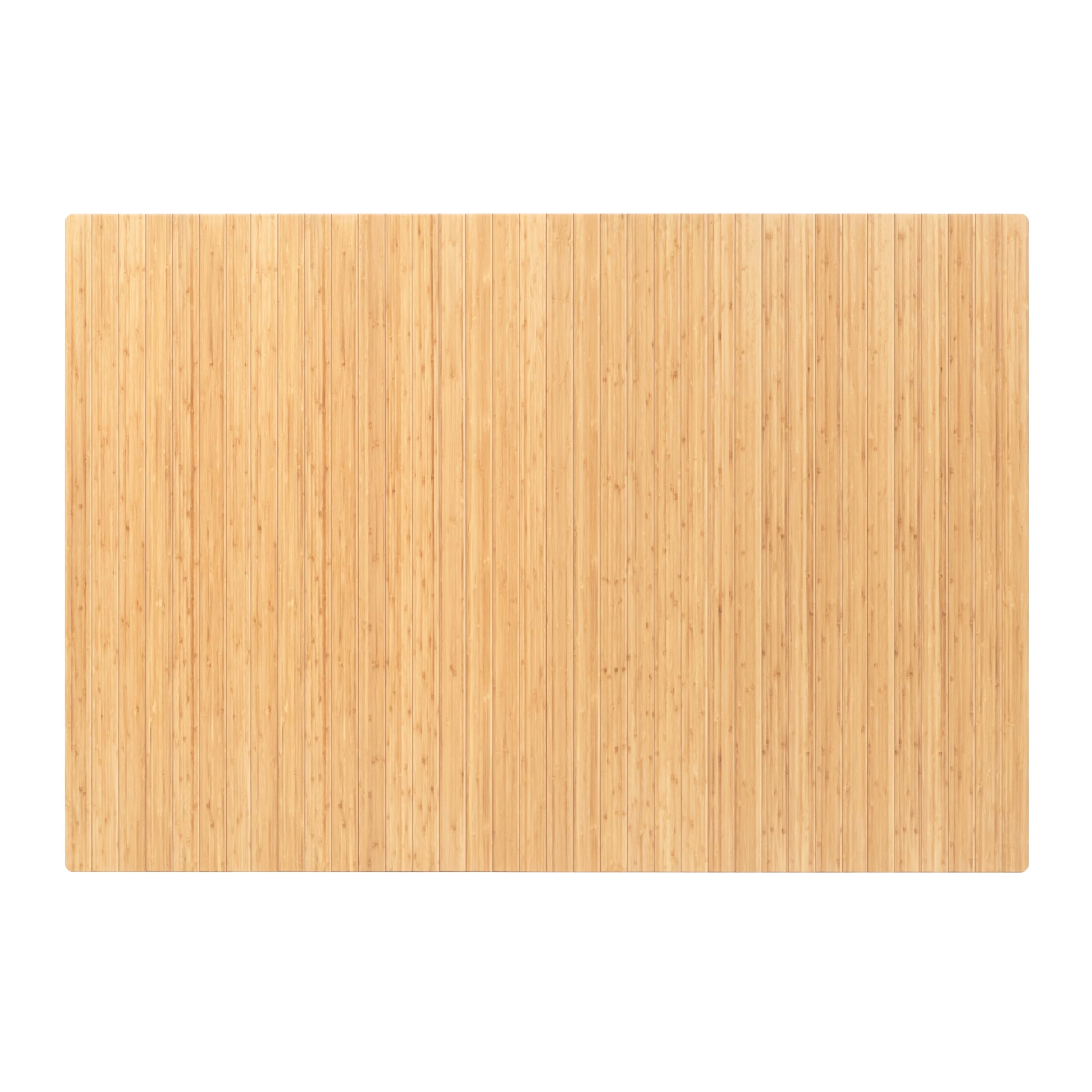 Premium 5mm Thick Bamboo Chair Mat - Anji Mountain Heavy-Duty Office Chairmat for Hardwood Floors | Anti-Slip, Durable Floor Protector for Home & Office Use | Perfect for Rolling Chairs on Wooden Floors