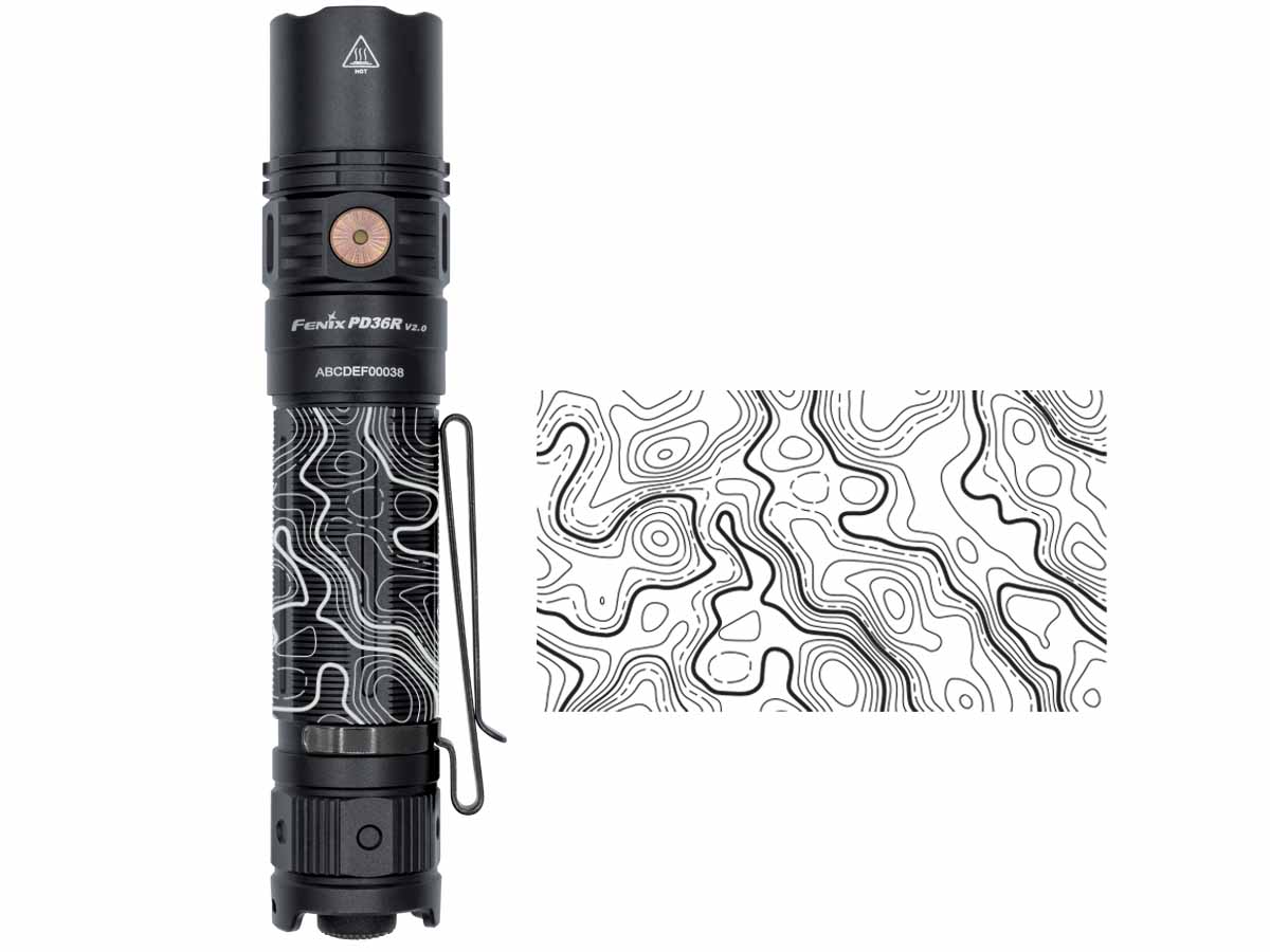 Fenix PD36R V2.0 Rechargeable Tactical Flashlight 1600 Lumens with USB-C Charging - Perfect for Camping, Hiking, Emergency & Outdoor Adventures
