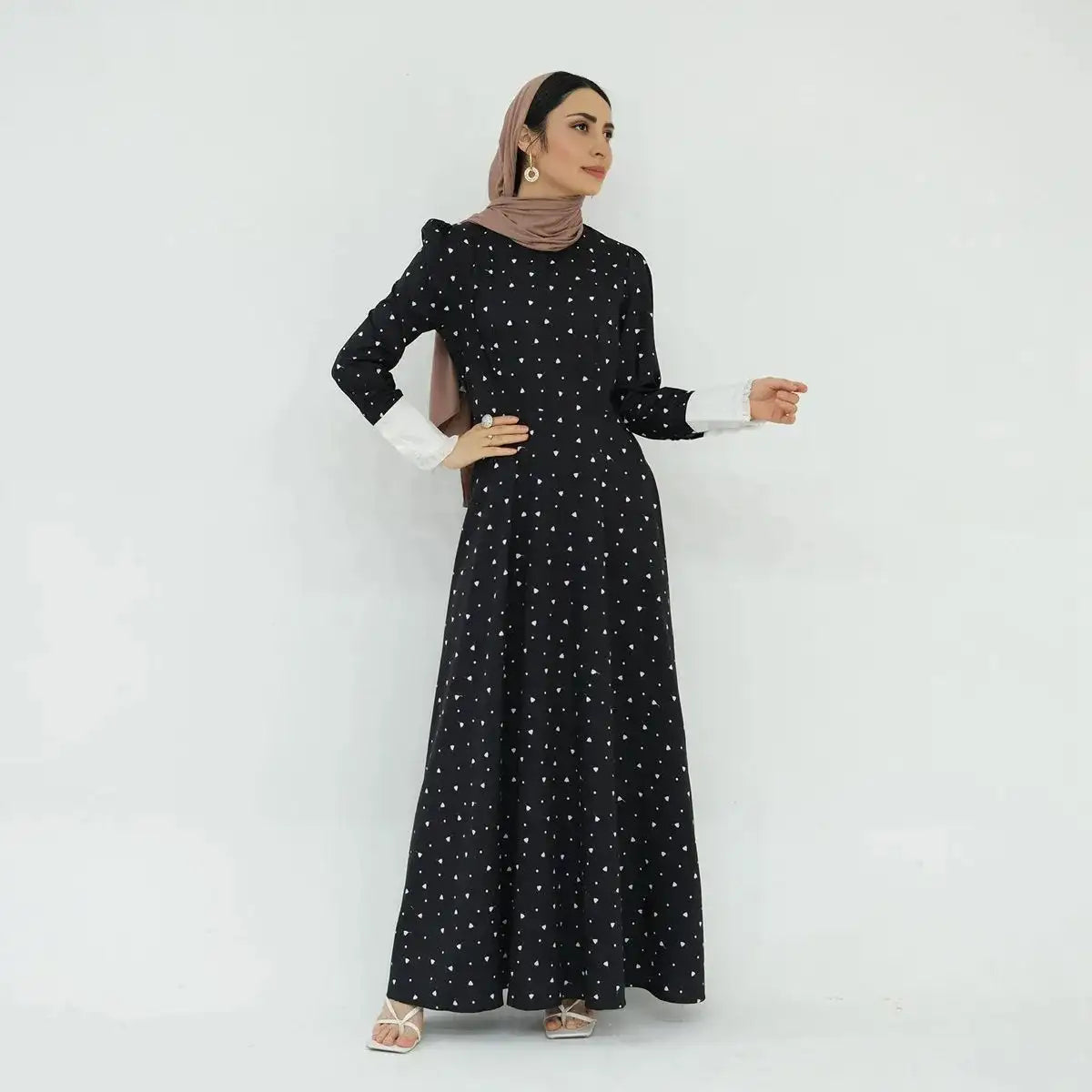 Elegant Modest Fashion Abaya Dress #24791 - Perfect for Prayer, Special Occasions & Everyday Wear