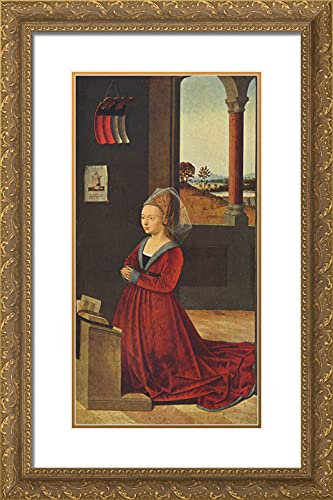 Gold Ornate Wood Frame with Double Matting