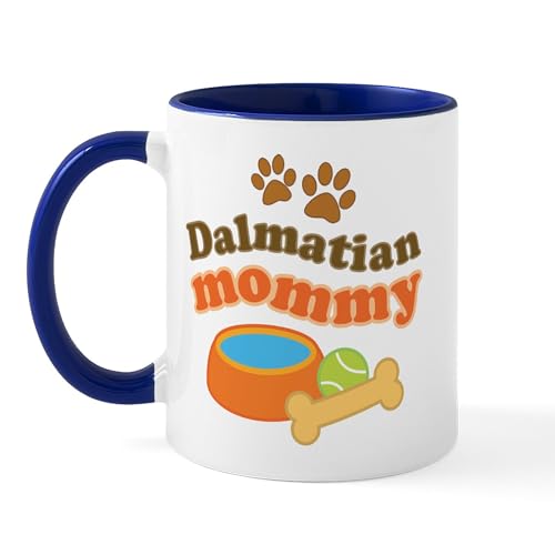White/Navy Inside - Dalmatian Mom Mug