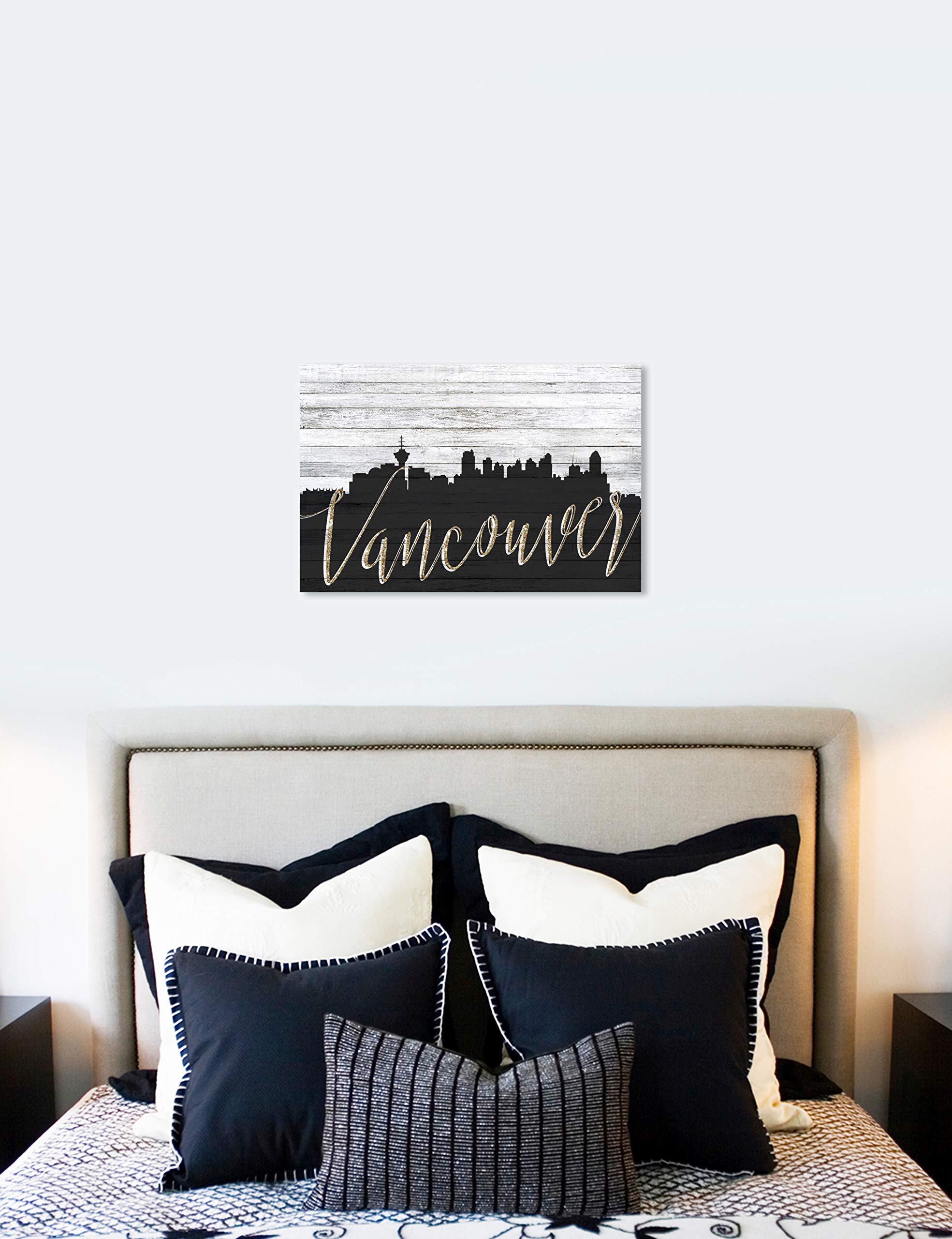 Vancouver Skyline Wall Art Canvas Print - 36