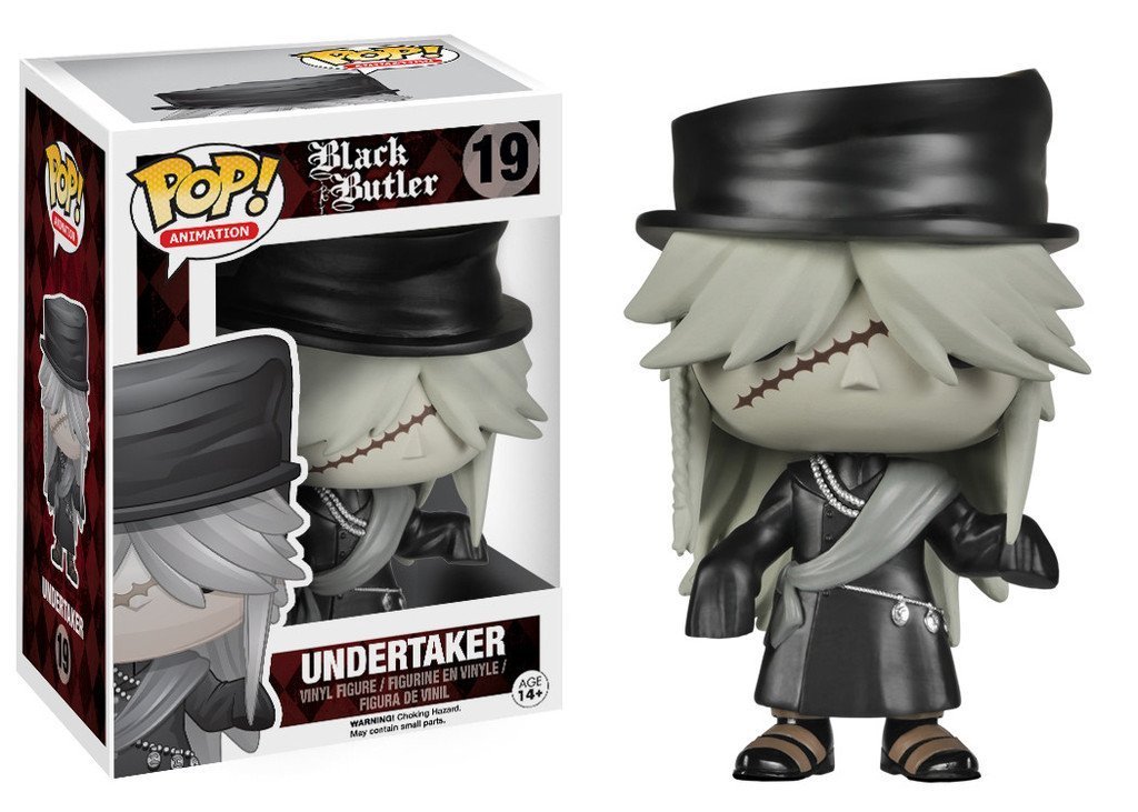 Funko Pop! Anime: Black Butler - Undertaker #19 Vinyl Collectible Figure with Pop Protector Case | Anime Merchandise for Fans, Gift for Collectors, Perfect for Display in Home or Office