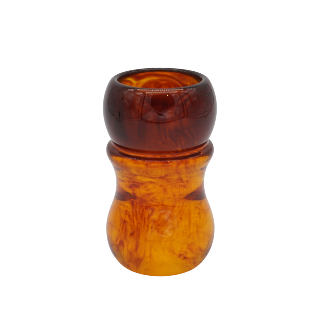 Premium Amber Smoke Shaving Brush Handle - Fits 24mm, 25mm, 26mm Knots - Perfect for Wet Shaving & Grooming Kits - Ideal Gift for Men's Skincare Routine