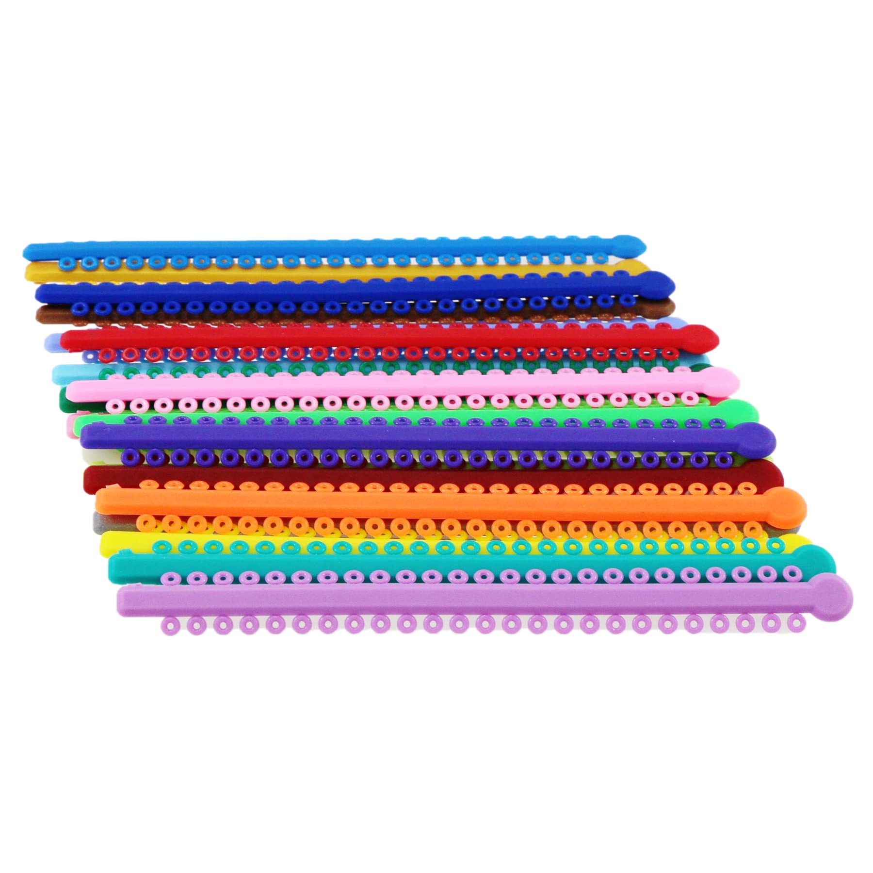 1000Pcs Dental Orthodontic Practice Teeth Model with Elastic Rubber Bands - Mixed Colors for Braces & Orthodontic Training - Perfect for Dentists, Students & DIY Teeth Alignment
