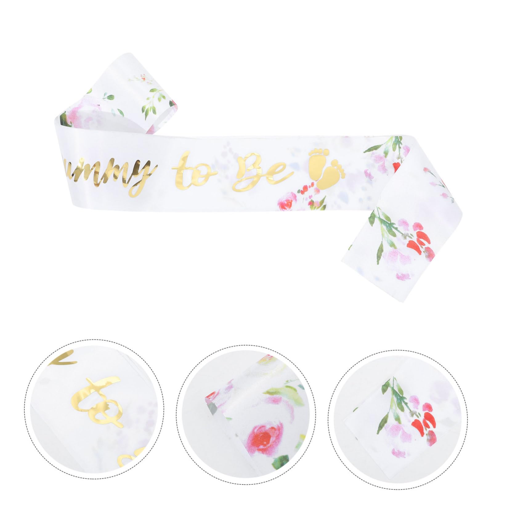ULDIGI Baby Shower Sash for Mom - Decorative Satin Sash for Baby Shower Parties, Gender Reveals & Maternity Photos - Perfect Party Favor & Photo Prop