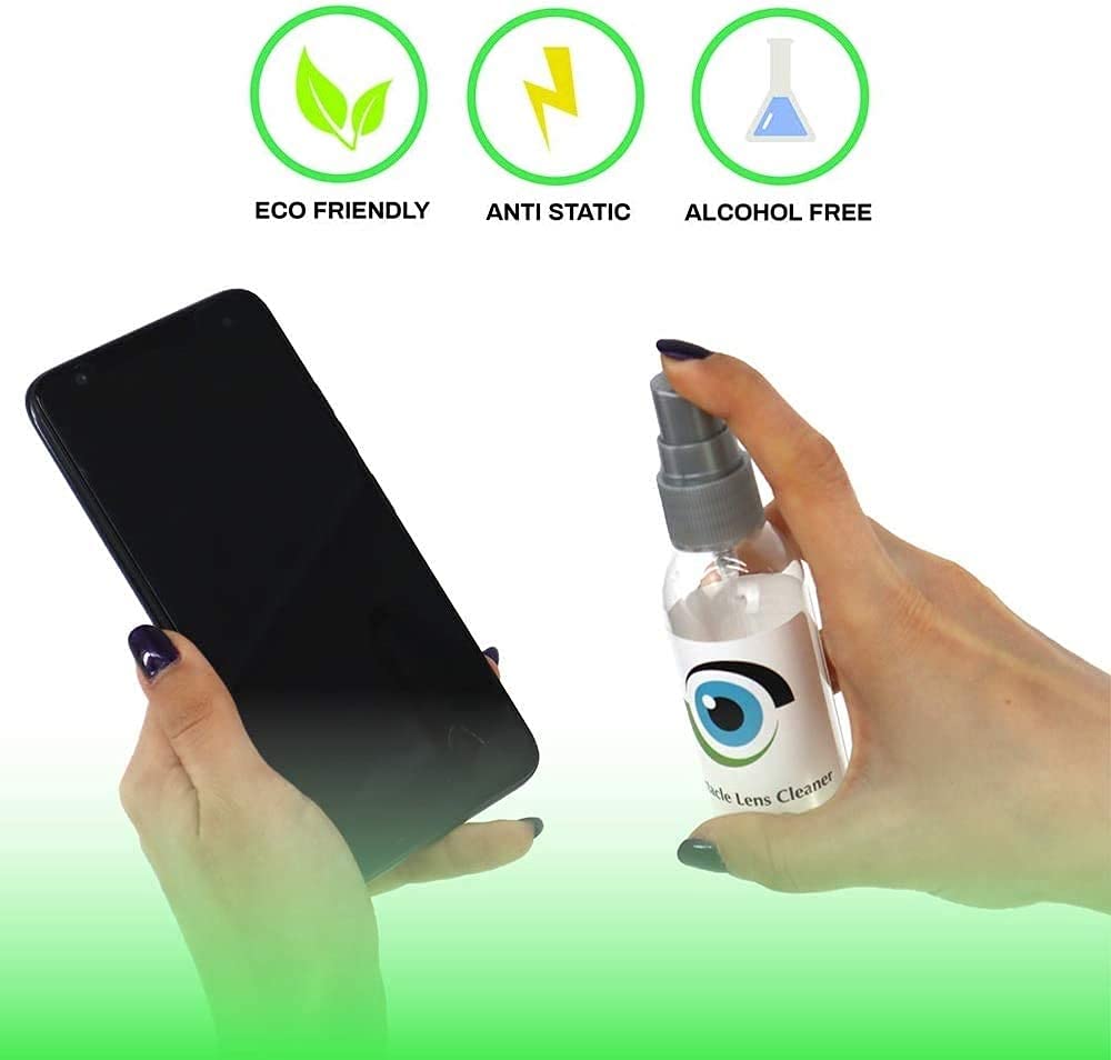 SPORTS WORLD VISION Leader Liquid Lens Cleaner - 3 Pack (29ml/1oz Each) | Alcohol-Free Eyeglass & Camera Lens Cleaning Spray | Safe for All Coatings | Perfect for Glasses, Sunglasses, Binoculars & Camera Lenses | Ideal for Outdoor Activities, Travel & Daily Use