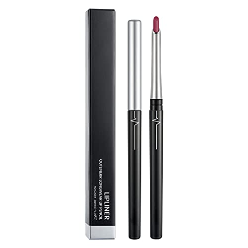 17 Colors Waterproof Long Lasting Automatic Lip Liner & Eyeliner Pencil Set - Smudge Proof Lipstick Sealer for All-Day Wear, Perfect for Makeup Artists & Daily Use