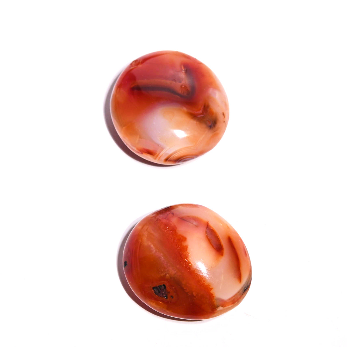 Natural Carnelian Palm Stone for Healing & Meditation - Chakra Balancing, Stress Relief & Positive Energy - Perfect for Reiki, Yoga & Spiritual Practices