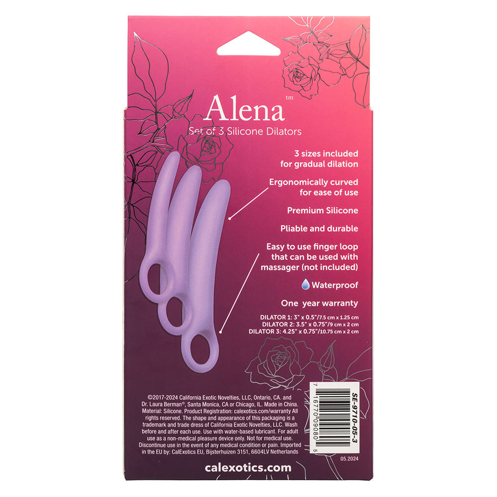 Dr. Laura Berman Alena Silicone Dilators 3 Piece Set - Medical Grade Vaginal Dilator Kit for Pelvic Therapy & Intimate Wellness | Perfect for Postpartum Recovery, Menopause & Vaginismus Treatment