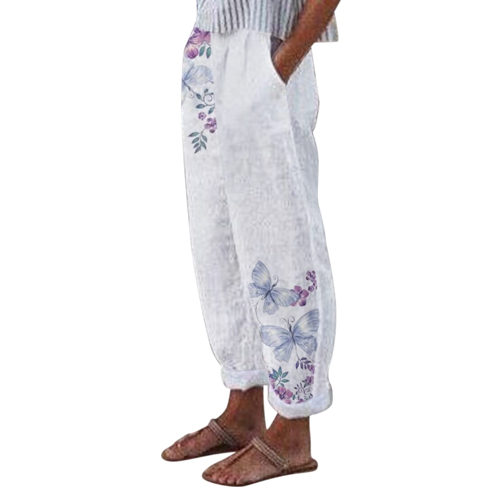 NETEHIPN Women's High Waisted Straight Leg Pants - Summer Casual Drawstring Trousers with Pockets | Fashion Stretch Pencil Pants for Work, Office & Leisure Wear