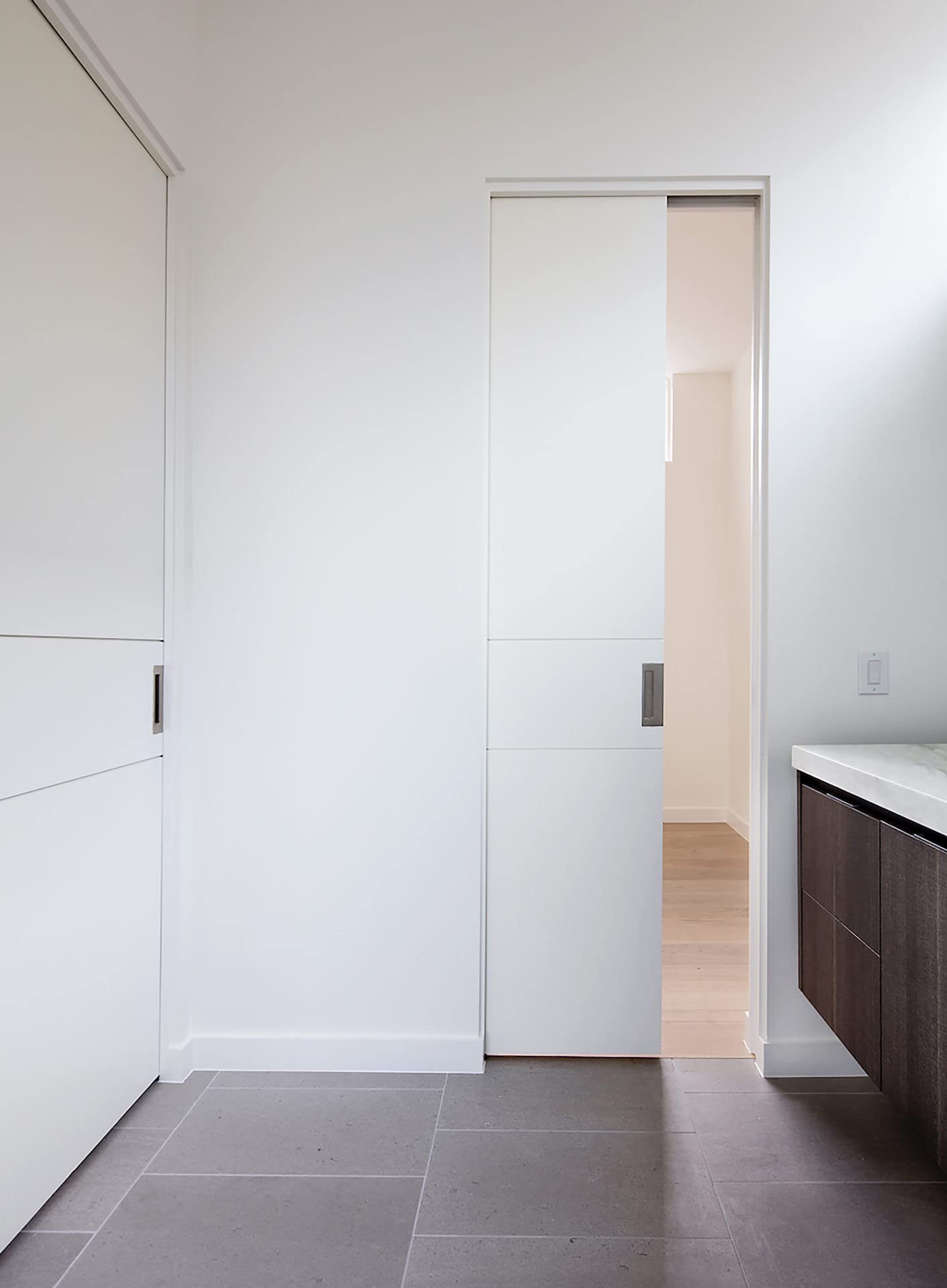 Richelieu Hardware 148150BC Pocket Door Frame Kit with Mill Finish - Perfect for Bedroom, Bathroom, and Closet Space-Saving Solutions
