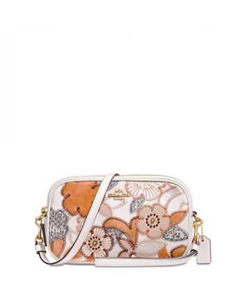 Coach Patchwork Tea Rose Crossbody Bag for Women - Stylish Shoulder Purse for Everyday Use, Work, and Travel