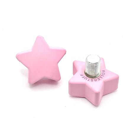 RollerStuff Adjustable Toe Stops for Roller Skates - Patrick Star Pink Design | Perfect for Roller Derby, Artistic Skating & Outdoor Rollerblading