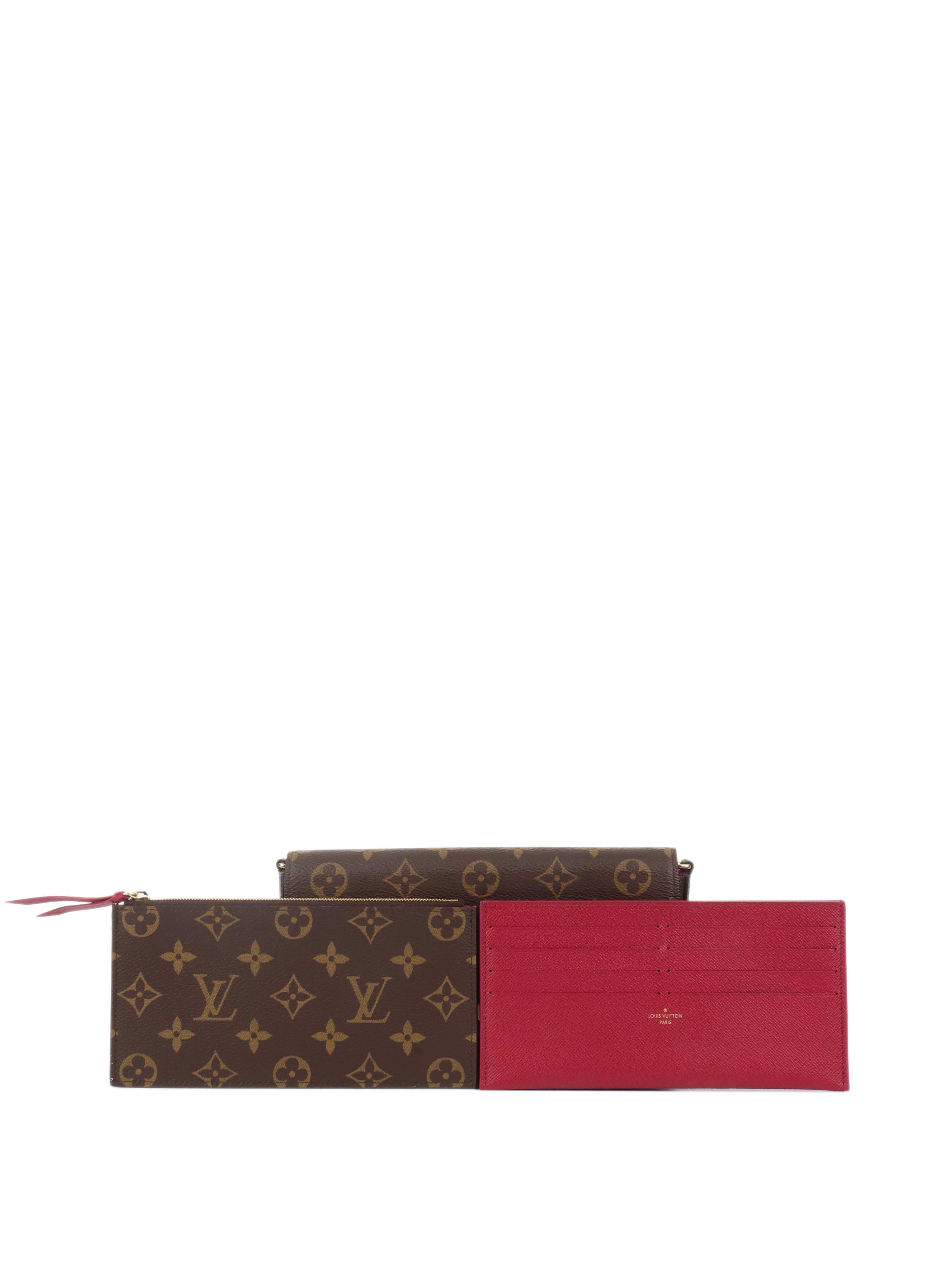 Authentic Louis Vuitton Monogram Felicie Pochette Crossbody Bag - Luxury Designer Wallet on Chain for Women | Perfect for Evening Events, Date Nights & Travel Accessories