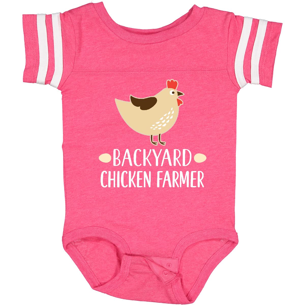 Inktastic Backyard Chicken Farmer Baby Bodysuit - Cute Farm Animal Onesie for Infants & Toddlers - Perfect for Farm Visits, Birthday Gifts & Photo Shoots
