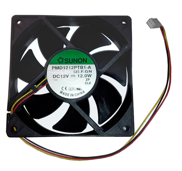 Sunon 120x120x25mm 3Pin Ball Bearing 12V DC Cooling Fan - PMD1212PTB1 A(2).F.GN High Speed for PC, Server, Cabinet & Electronics Cooling