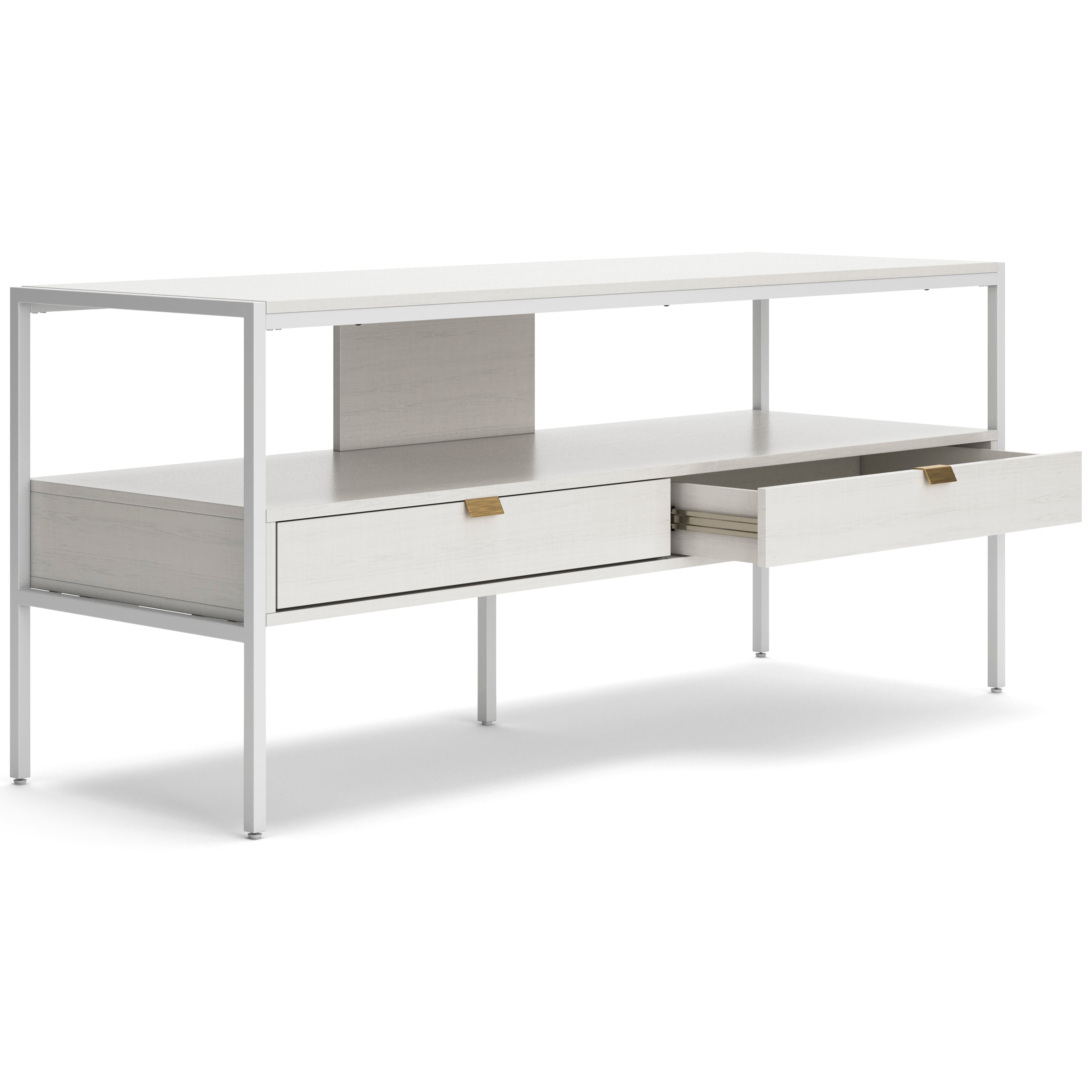 Dezi Large TV Stand for 65-75 Inch Flat Screen TVs - Modern Entertainment Center with Storage Shelves for Living Room, Bedroom & Home Theater