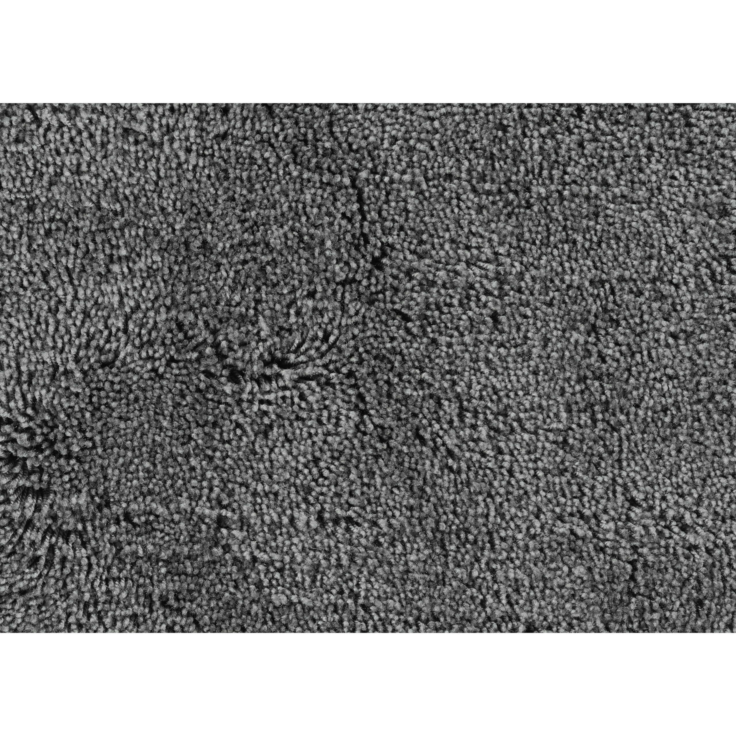Luxury Ultra Plush Washable Bath Rug 30x50 Inches - Soft, Fluffy, Non-Slip Bath Mat for Bathroom, Shower & Vanity Area - Dark Gray Elegant Home Decor by Garland Rug