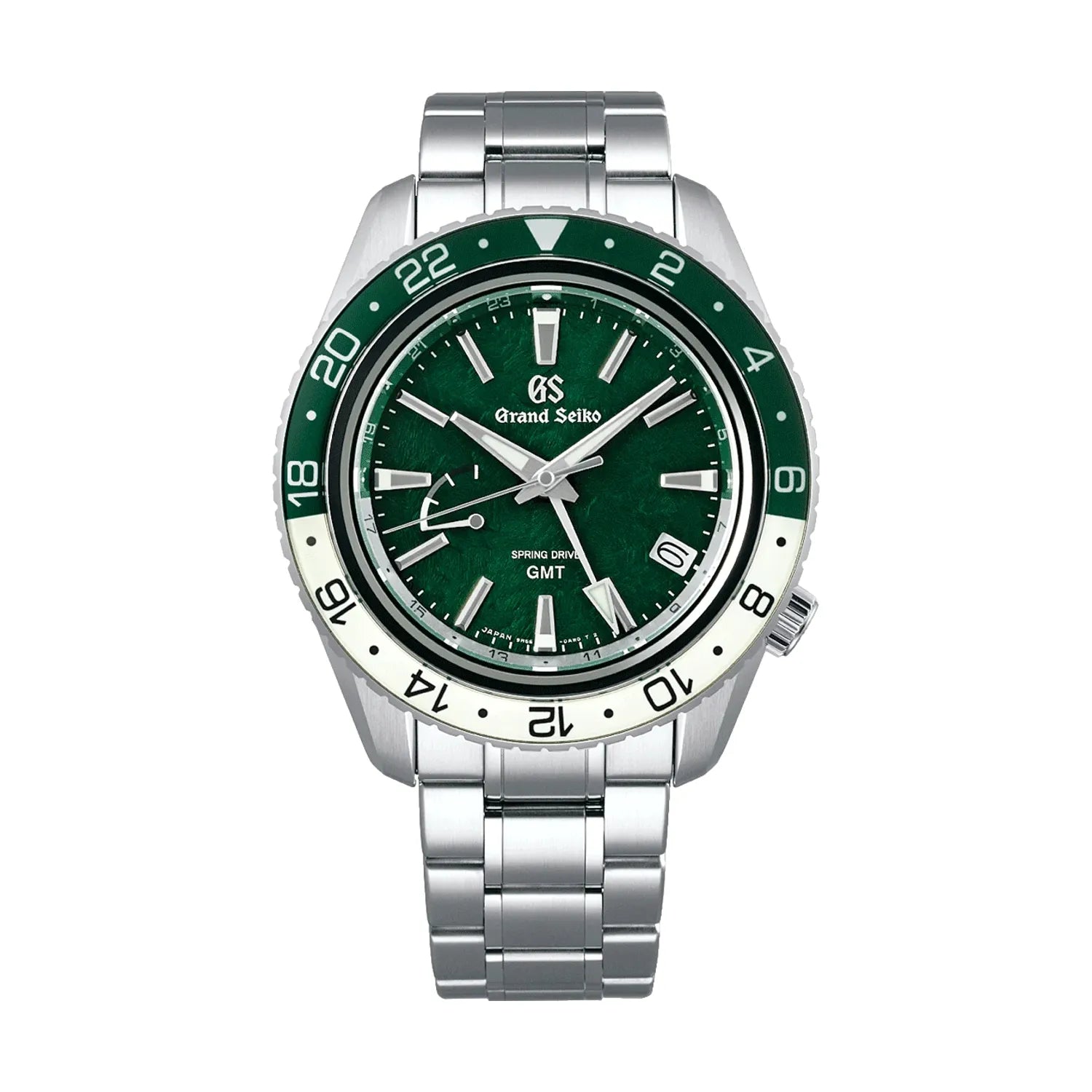SBGE295 Hotaka Sport Spring Drive 44mm Green Dial Stainless Steel Bracelet Watch - Perfect for Outdoor Adventures & Water Sports