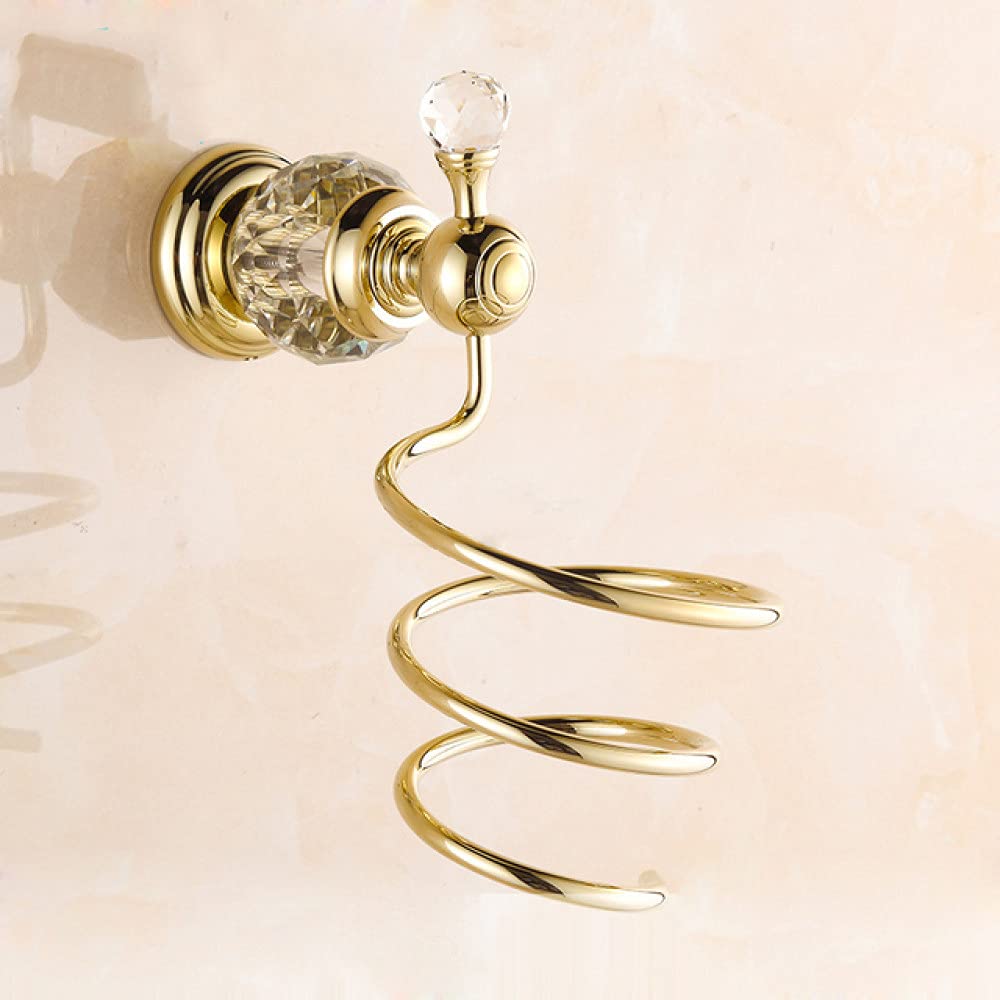 Premium Bathroom Hardware Accessories Set - 6-Piece Towel Rack, Shelf, Cup Holder, Hook, Toilet Brush & Paper Holder - Modern Soap Dish & Hair Dryer Shelf - Space Saving Bathroom Organization for Small Spaces & Apartments - Perfect for Home, Hotel & Spa Decor