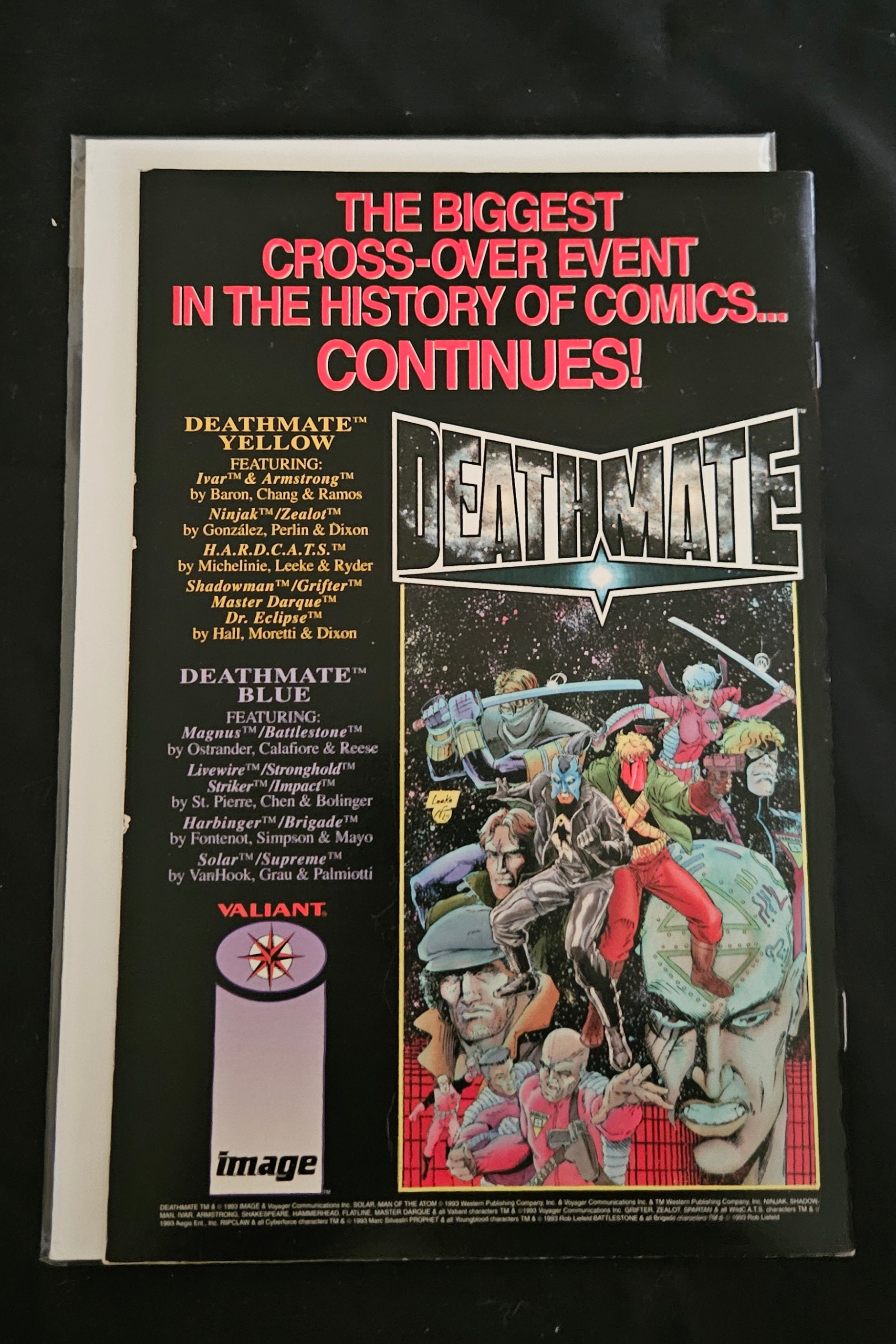 Deathmate Prologue Comic Book (Sept 1993) - Valiant & Image Crossover - Near Mint Condition - UPC 709853000988 - Collectible Graphic Novel for Comic Enthusiasts & Investors