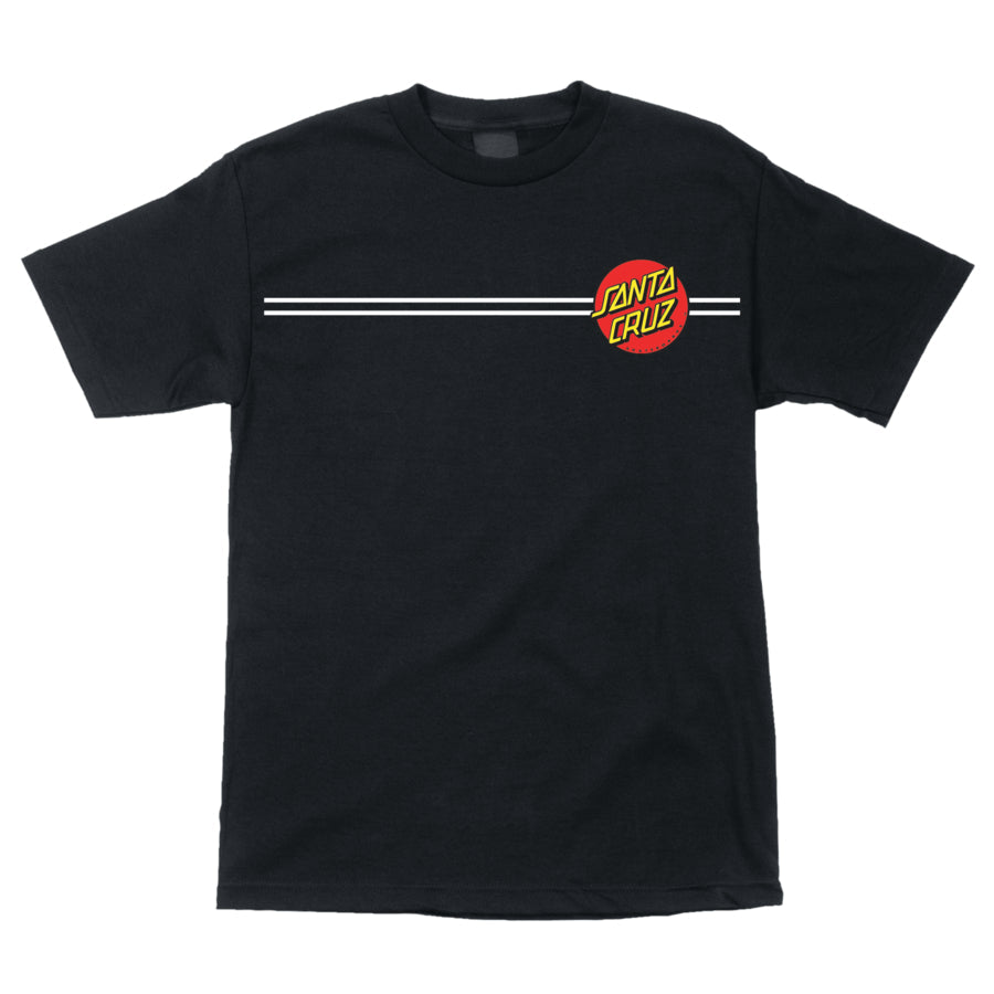 Santa Cruz Kids Classic Dot Tee - Black Cotton T-Shirt for Boys & Girls - Casual Wear, School, Playdates & Everyday Outfits