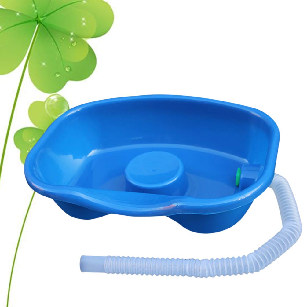 Portable Shampoo Basin for Bedridden & Elderly - Lightweight Hair Washing Tray with Drain Hose for Home Care, Hospitals & Nursing Homes - Ideal for Seniors, Pregnant Women & Disabled Patients