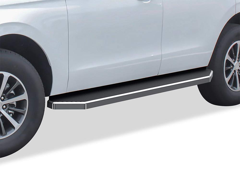 APS iBoard 6-inch Aluminum Running Boards Nerf Bars Side Steps Step Rails for Ford Expedition 2018-2022 (Exclude Max) - Polished Flat Style - Perfect for Off-Roading & Daily Use