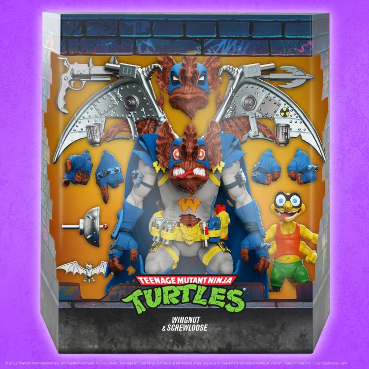 Teenage Mutant Ninja Turtles ULTIMATES! Wingnut & Screwloose Action Figures - Collectible TMNT Toys for Fans, Perfect for Display & Play | Great Gift for Kids & Collectors