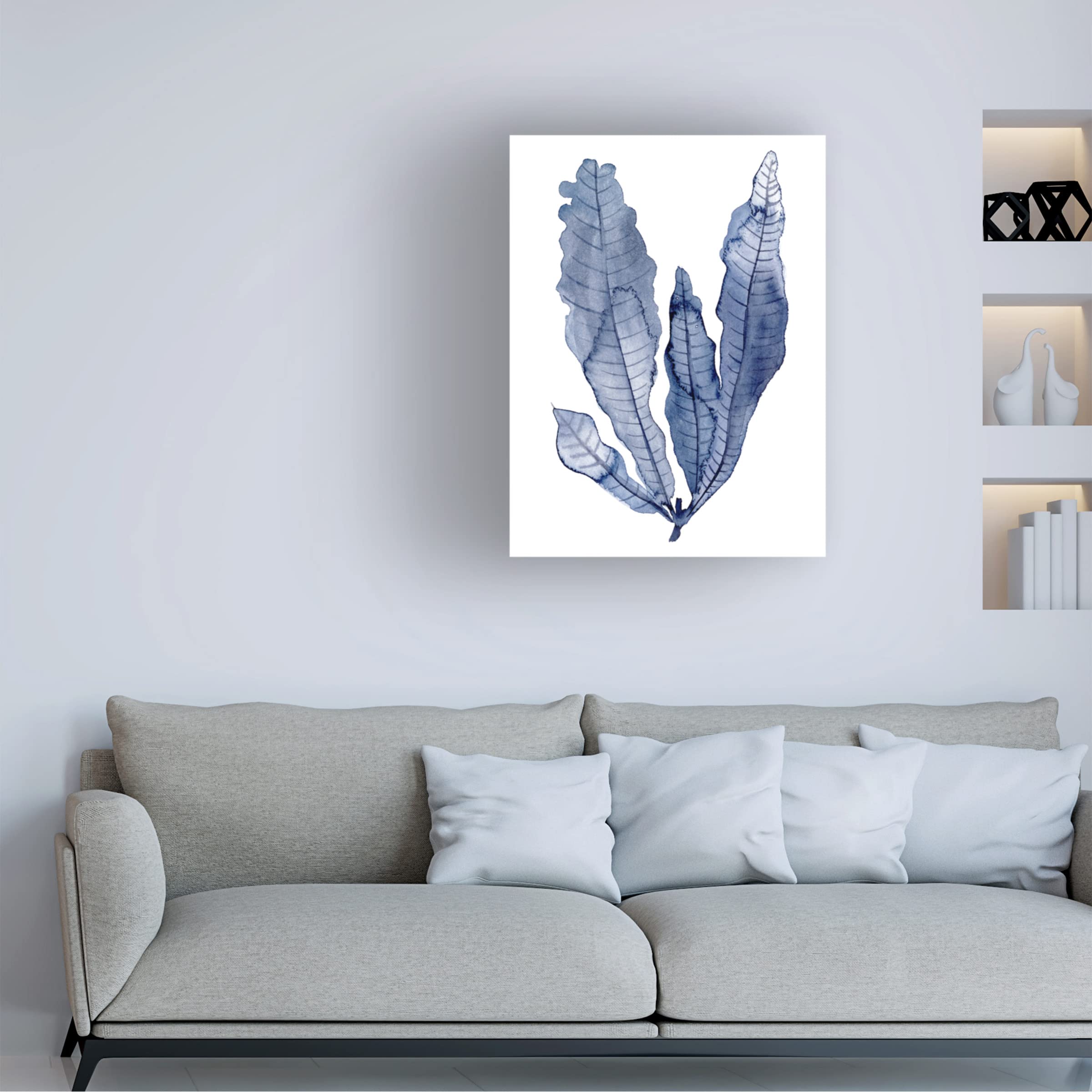 Trademark Fine Art 'Seaweed Under Water IV' Canvas Wall Art by Melissa Wang - Ocean Themed Home Decor for Living Room, Bedroom & Office