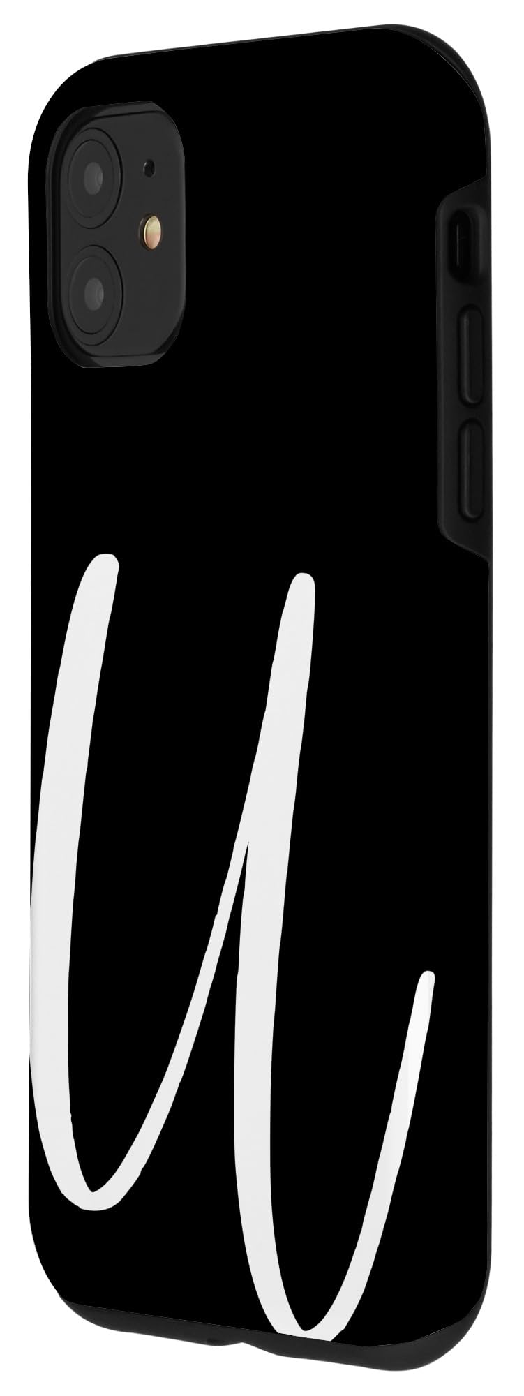 iPhone 11 U Monogram Phone Case - Black & White Initial U Design, Durable Protection for Everyday Use, Perfect for Work, Travel, and Gifting