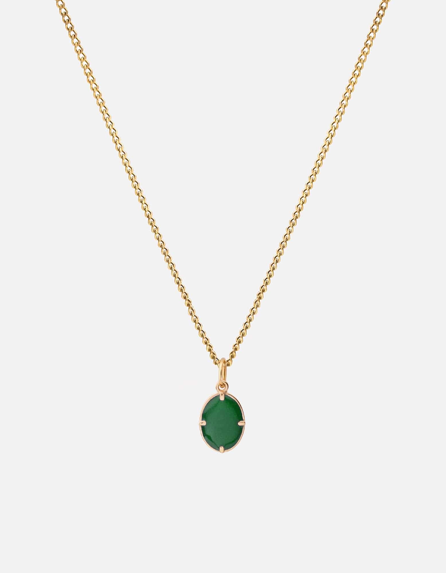 Elegant Gold Vermeil Portal Necklace with Green Accents - Perfect for Everyday Wear & Special Occasions