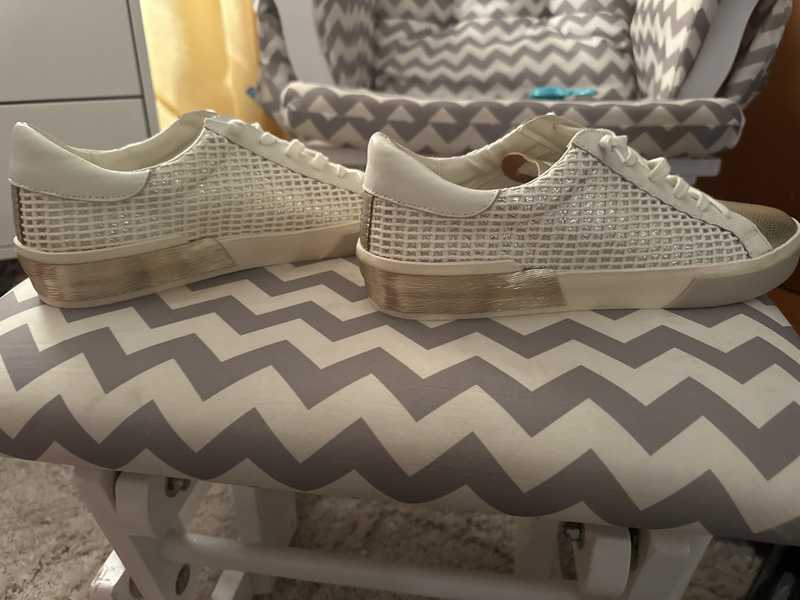 ZINA SNEAKERS BONE GOLD WOVEN - Stylish & Comfortable Women's Casual Shoes for Walking, Running & Everyday Wear | Perfect for Work, Travel & Outdoor Activities