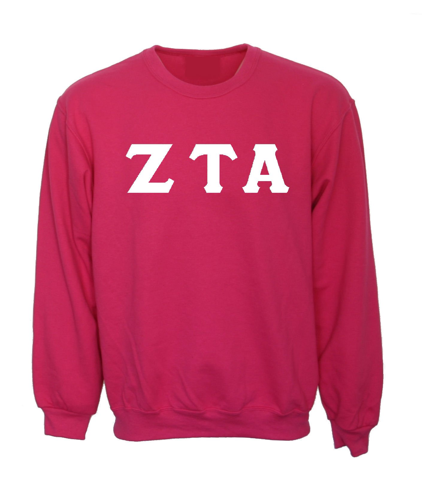 Zeta Tau Alpha Pink Sweatshirt - Comfortable Sorority Apparel for College, Greek Life & Campus Fashion | Perfect for Sisterhood Events, Game Days & Casual Wear