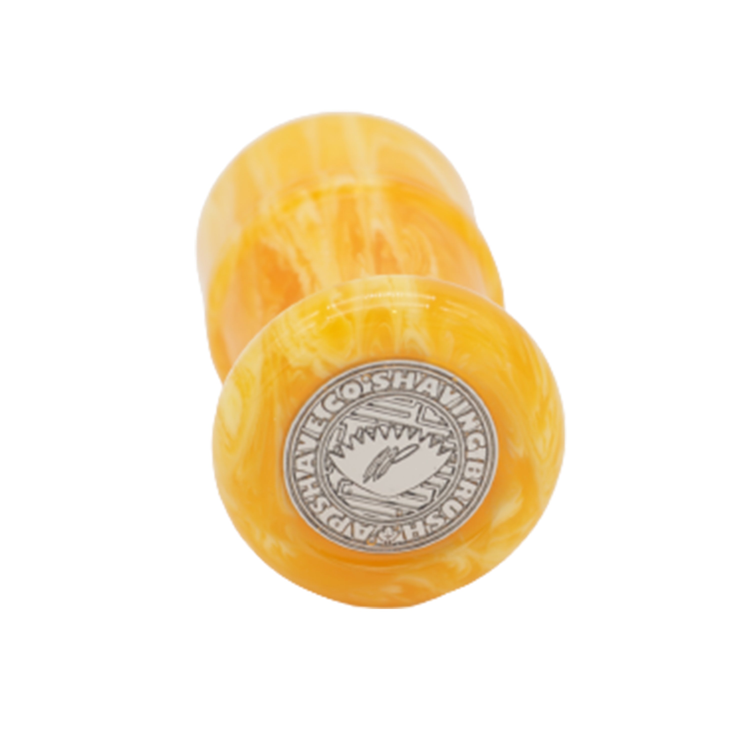 Premium Amber Handcrafted Shaving Brush Handle - Fits 24mm & 26mm Knots - Perfect for Wet Shaving, Grooming Kits & Luxury Bathroom Accessories