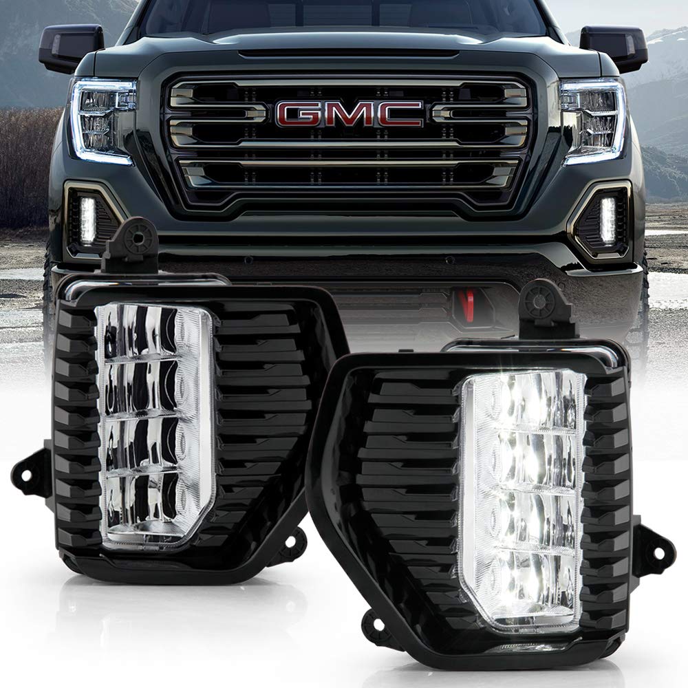 ACANII LED Fog Lights for 2019-2022 GMC Sierra 1500 & Sierra 1500 Limited - Waterproof Driving Lamps with On/Off Switch (Pair) - Perfect for Night Driving and Off-Road Adventures